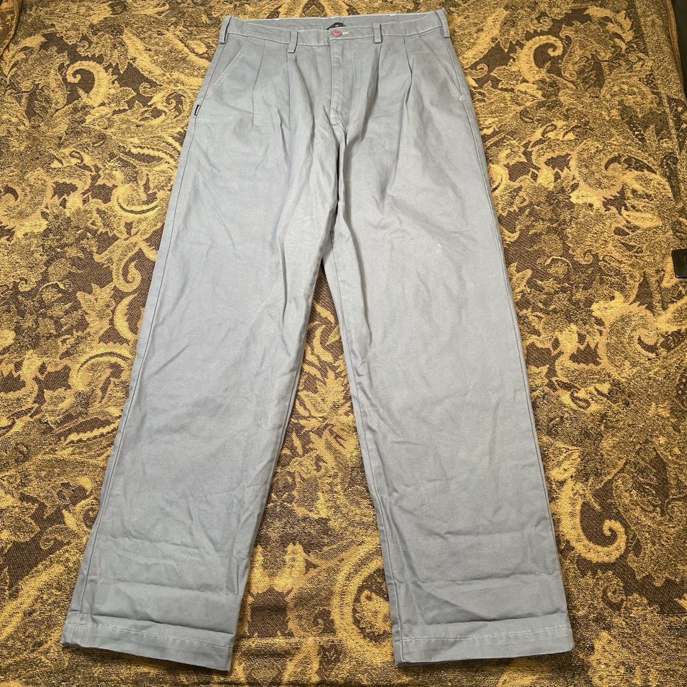Freshjive Mens Size 32 Avenues Chino Pants Made In USA Blue Cotton Pleated